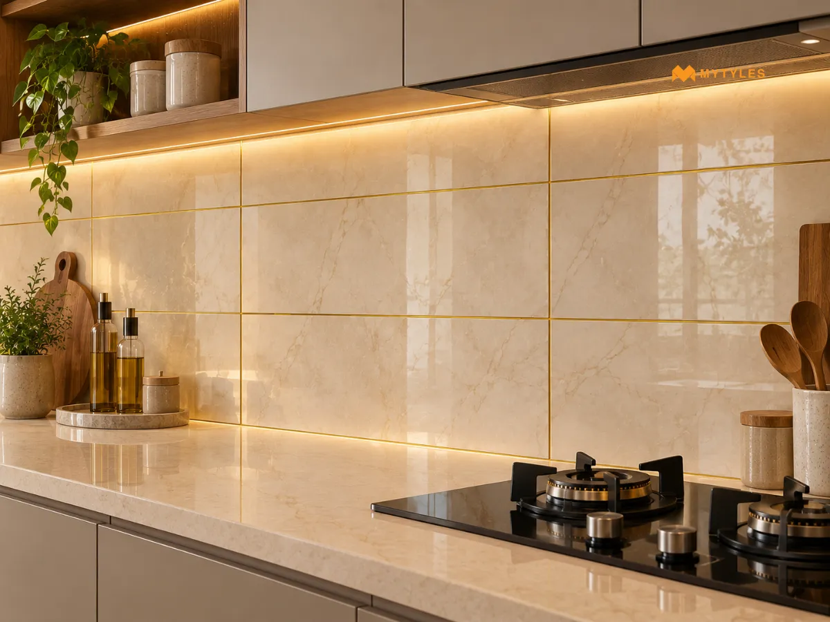 Gold Epoxy Grout for a Decorative Accent